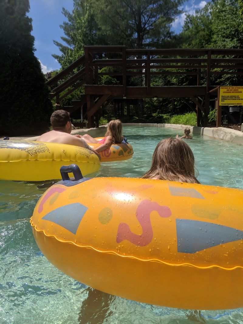 Jonah's Escape: A Quarter-Mile Lazy River With Waterfalls and a Covered Bridge Jonah's Escape: A Quarter-Mile Lazy River With Waterfalls and a Covered Bridge