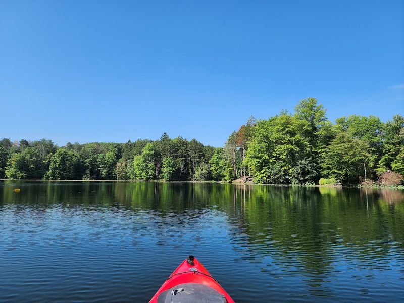 Kayaking and Boating Across Connected Water