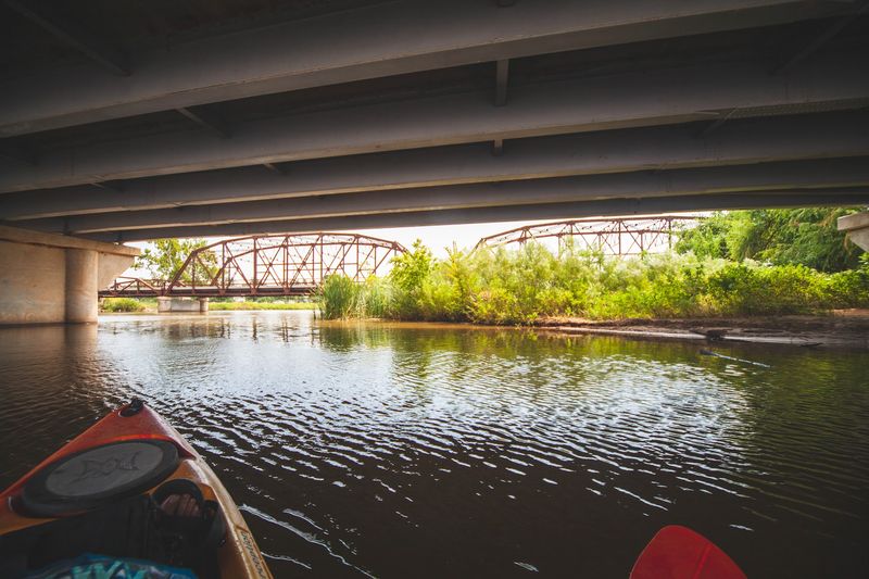Kayaking and Paddling Below the Trusses Kayaking and Paddling Below the Trusses
