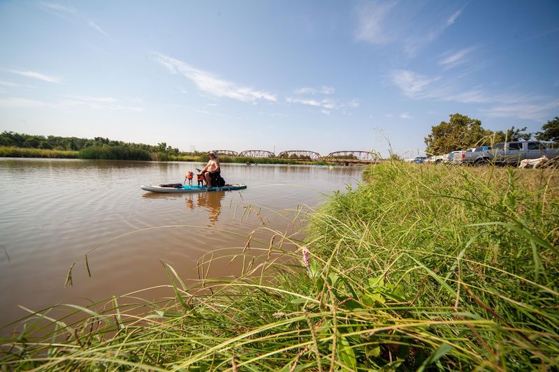 Lake Overholser as the Backdrop Lake Overholser as the Backdrop