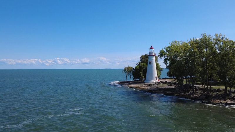 Lakeview Overlook at Marblehead Lighthouse, Lake Erie Lakeview Overlook at Marblehead Lighthouse, Lake Erie