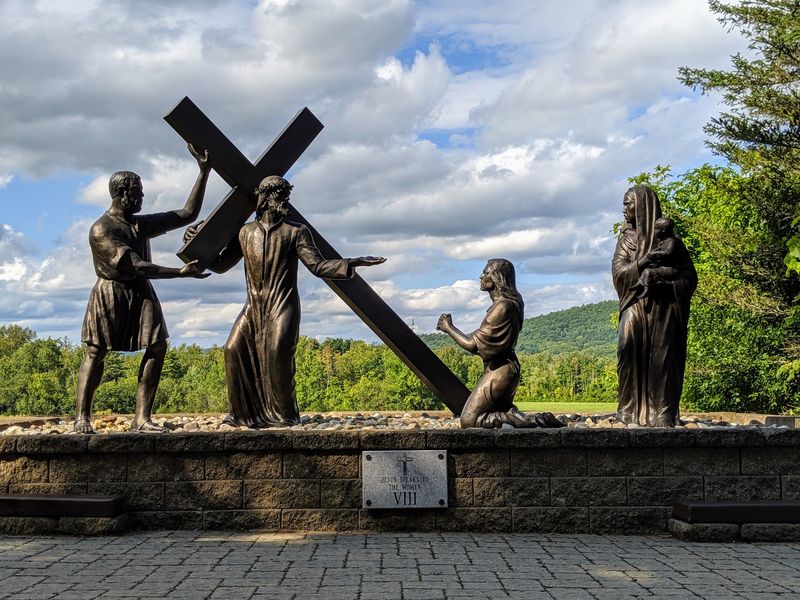 Life-Sized Stations of the Cross Across the Grounds Life-Sized Stations of the Cross Across the Grounds