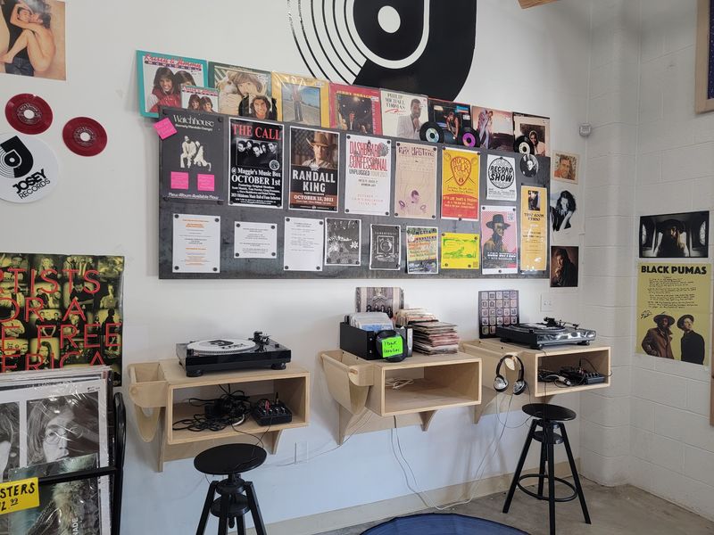 Listening Stations Inside the Store