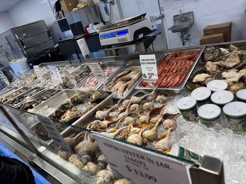 Live Seafood and a Meat Counter With Everything Live Seafood and a Meat Counter With Everything
