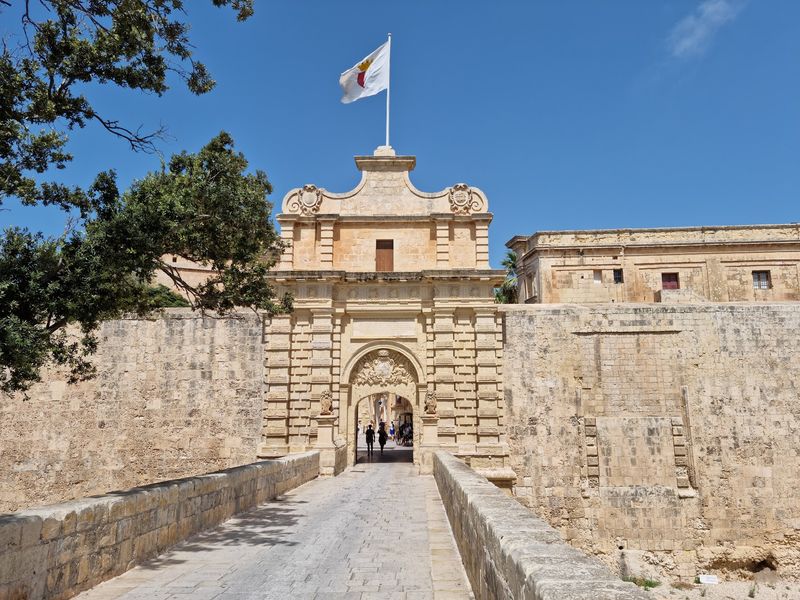 Mdina Gate, Mdina, Malta Mdina Gate, Mdina, Malta