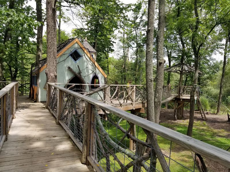 Nature Playground and Treehouse: Childhood on Its Best Day Nature Playground and Treehouse: Childhood on Its Best Day