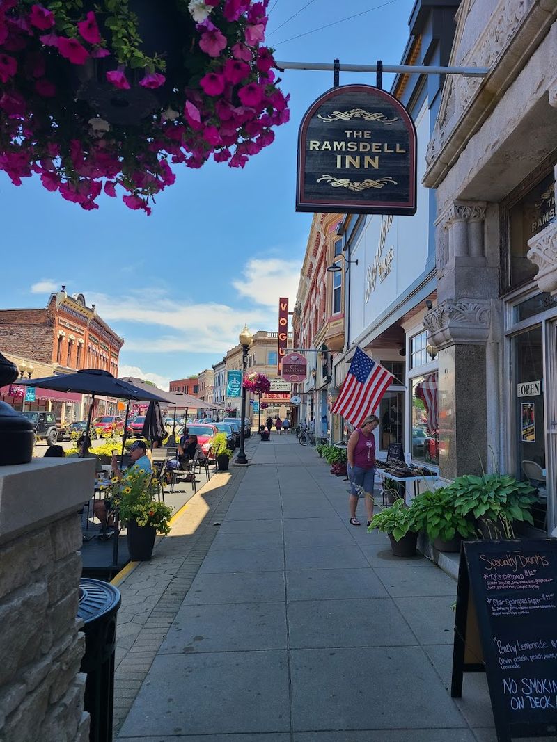 Outdoor Seating for a Breath of Fresh Manistee Air Outdoor Seating for a Breath of Fresh Manistee Air