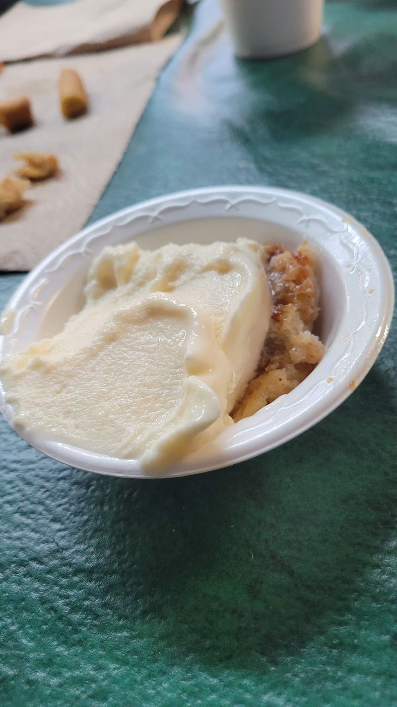 Peach Cobbler and Homemade Ice Cream as the Closing Act