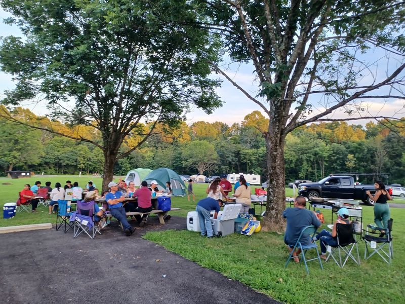 Picnic Tables, Grills, and Shade Up the Hill Picnic Tables, Grills, and Shade Up the Hill