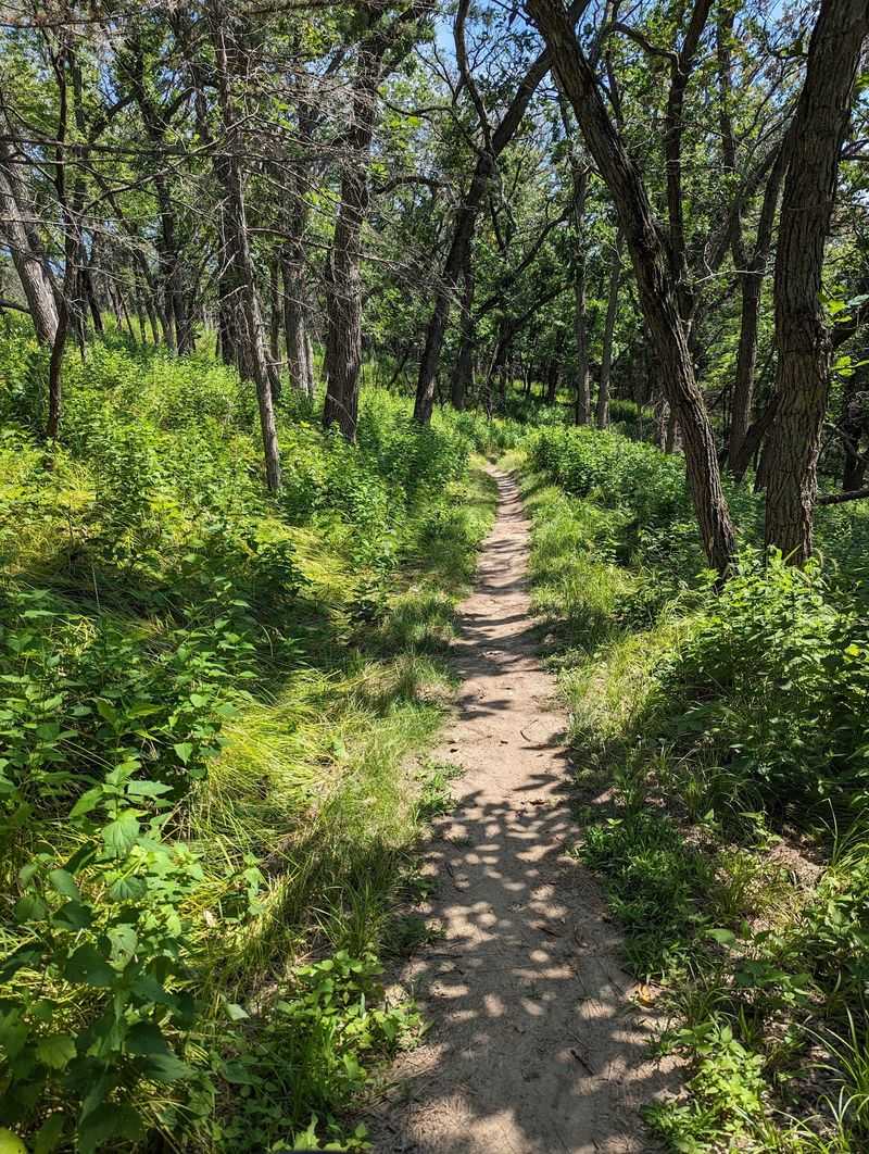Prairie Loop Trail at Ponca State Park, Ponca, Nebraska Prairie Loop Trail at Ponca State Park, Ponca, Nebraska
