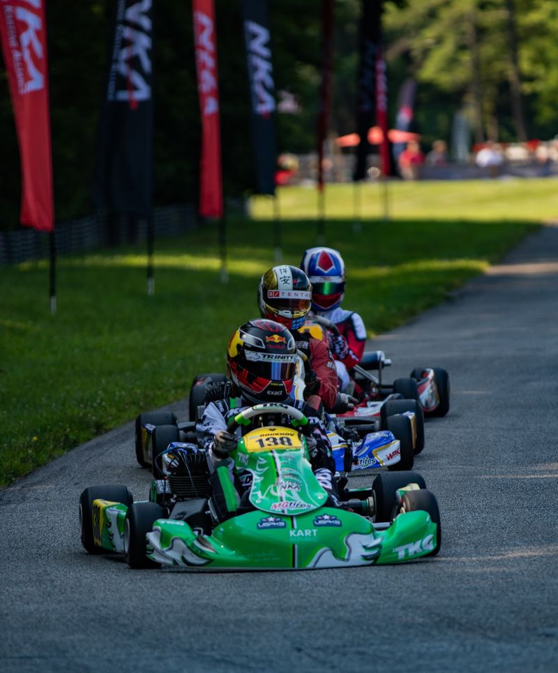 Pro-Am Karts Sharing the Track Pro-Am Karts Sharing the Track