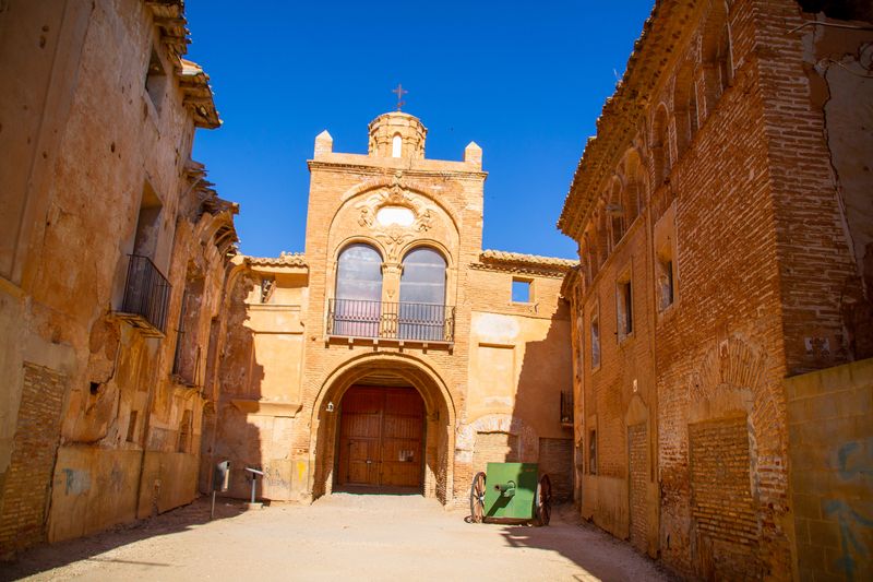 Pueblo Viejo de Belchite, Belchite, Aragon, Spain