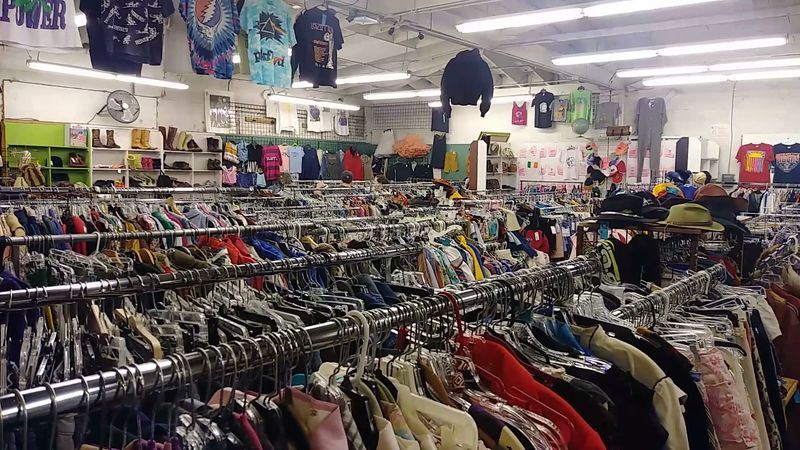 Racks of Vintage Clothing for Every Era