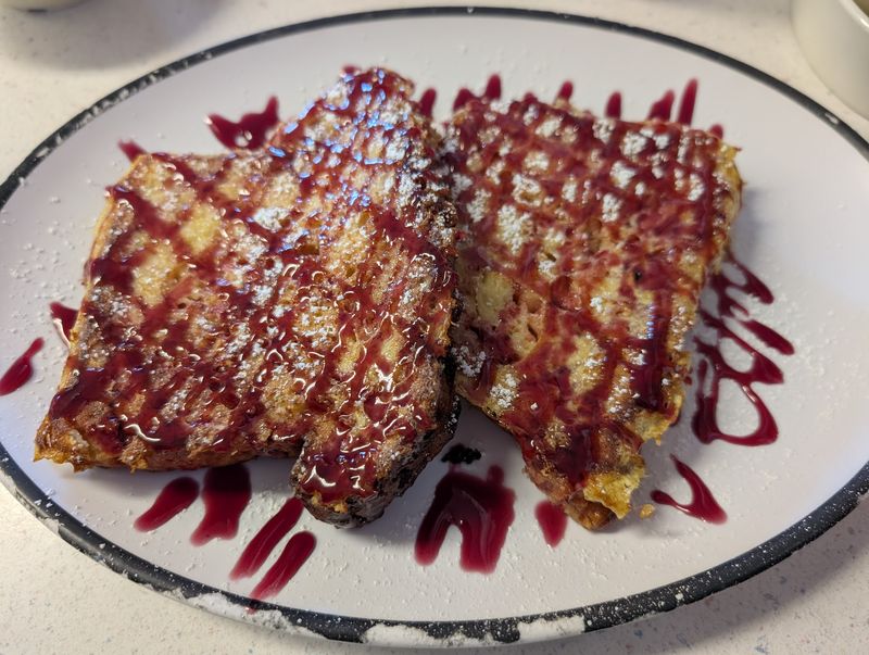 Raspberry French Toast That Competes for Attention