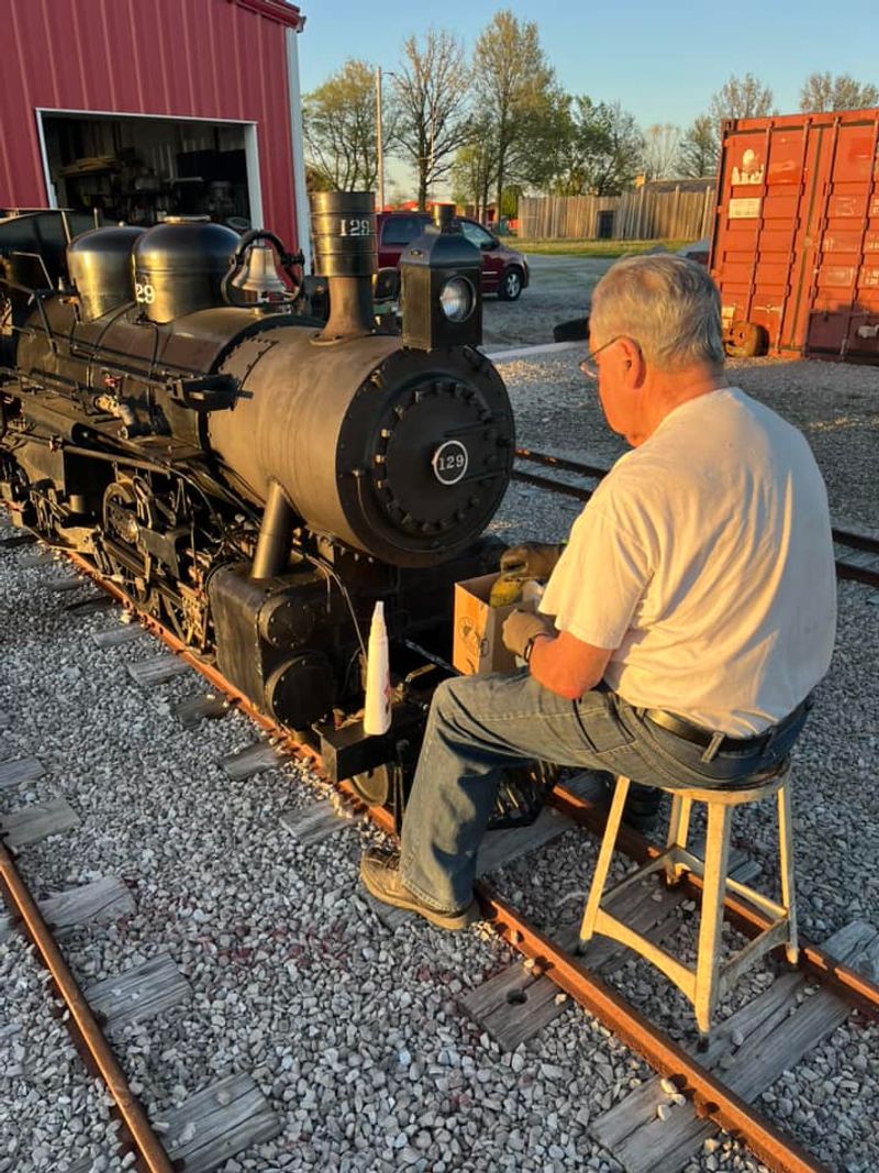Ride a Genuine Steam Engine Train Around Museum Grounds