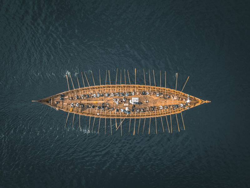 Sagastad and the Myklebust Ship, Nordfjordeid Sagastad and the Myklebust Ship, Nordfjordeid