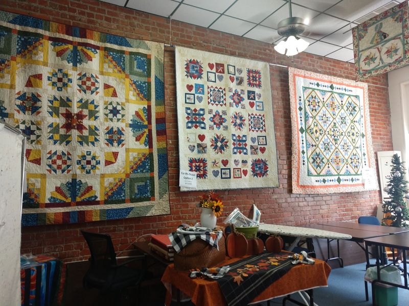 Sample Quilts on the Walls for Instant Inspiration