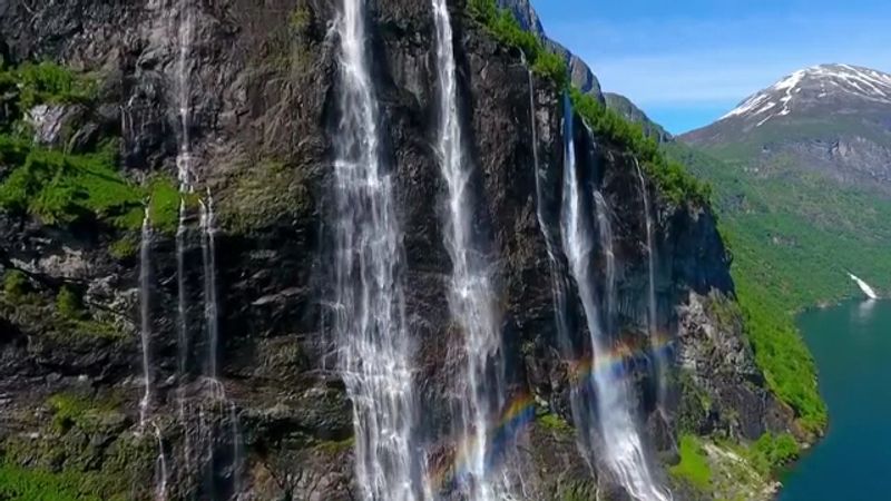 Seven Sisters Waterfalls, Geirangerfjord, Norway Seven Sisters Waterfalls, Geirangerfjord, Norway