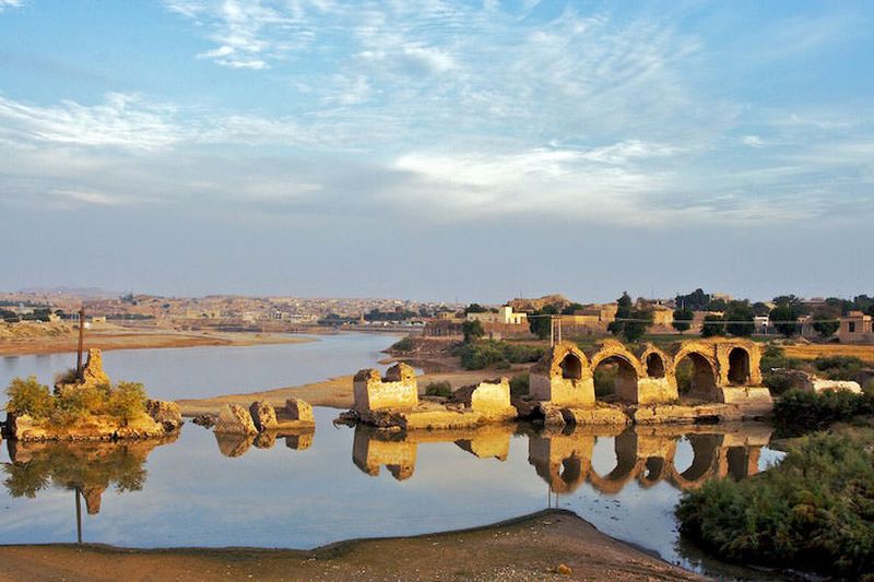 Shadorvan Bridge-Dam, Shushtar, Iran Shadorvan Bridge-Dam, Shushtar, Iran