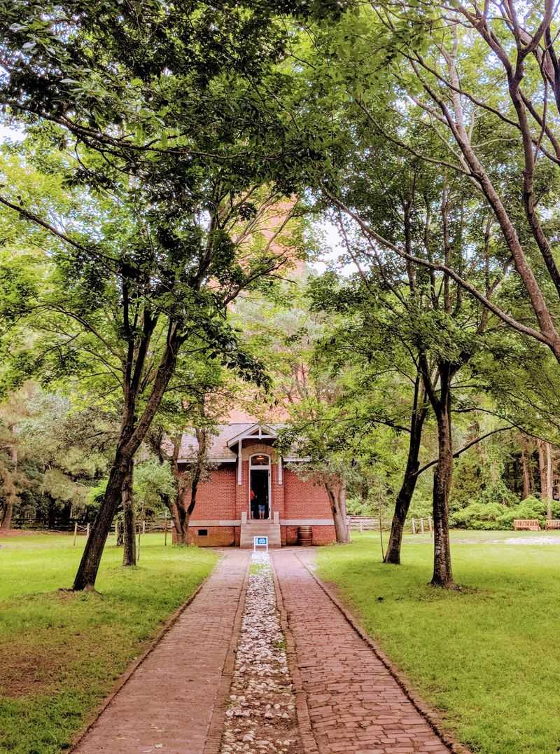 Shady Grounds, Brick Paths, And Benches To Linger Shady Grounds, Brick Paths, And Benches To Linger