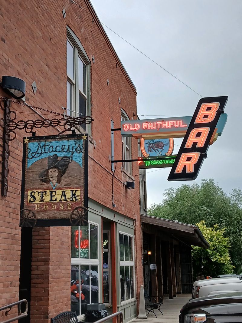Stacey's Old Faithful Bar & Steakhouse, Gallatin Gateway, Montana Stacey's Old Faithful Bar & Steakhouse, Gallatin Gateway, Montana