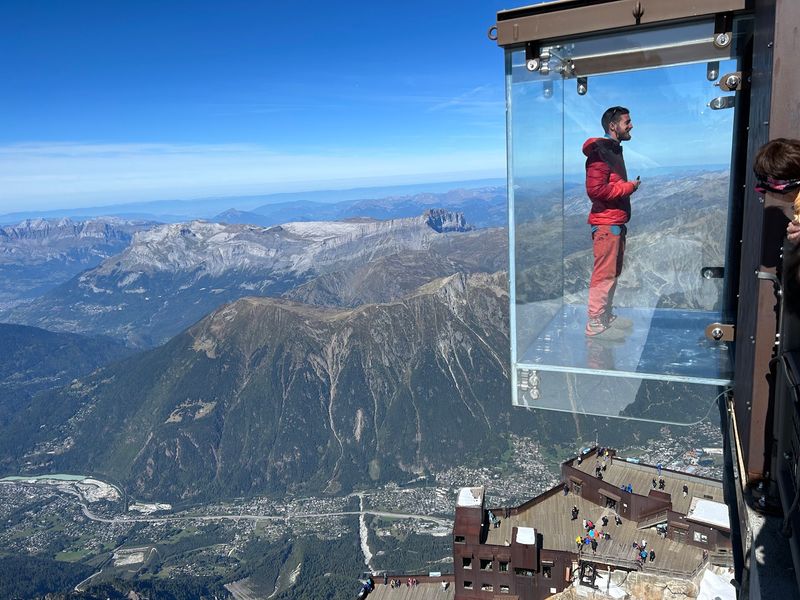 Step Into the Void, Aiguille du Midi, France Step Into the Void, Aiguille du Midi, France