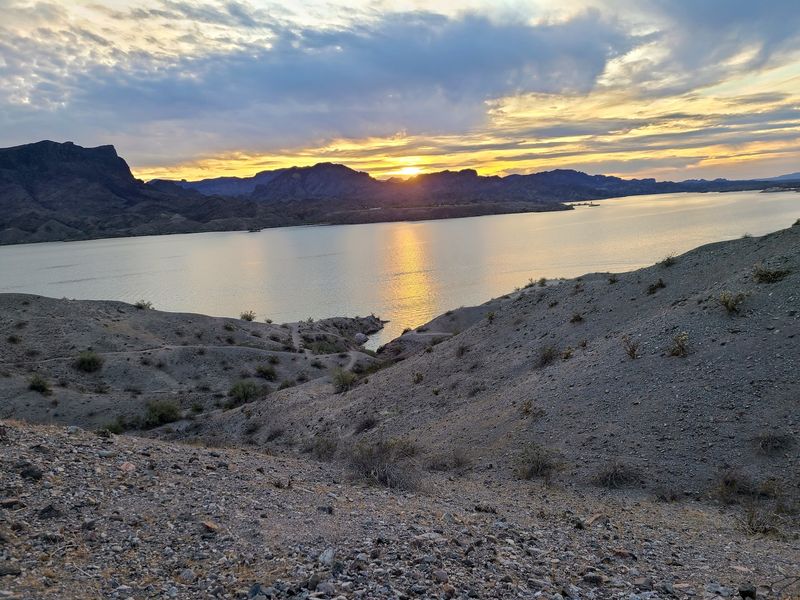 Sunset Views Over the Lake