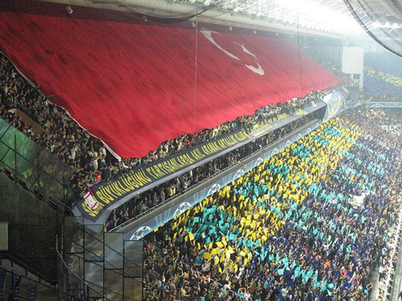 Supporters Carrying Enormous National Flags into Stadiums Supporters Carrying Enormous National Flags into Stadiums