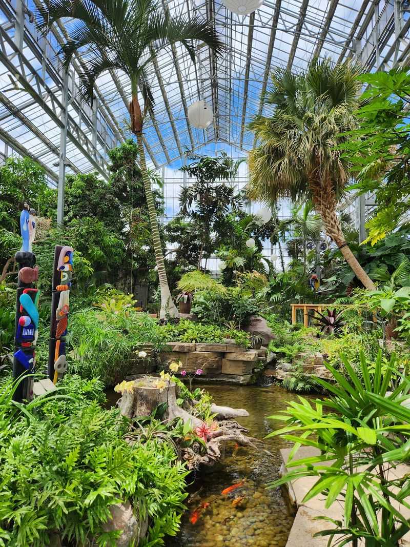 The 52-Foot Glass Ceiling and the Tropical World Below It