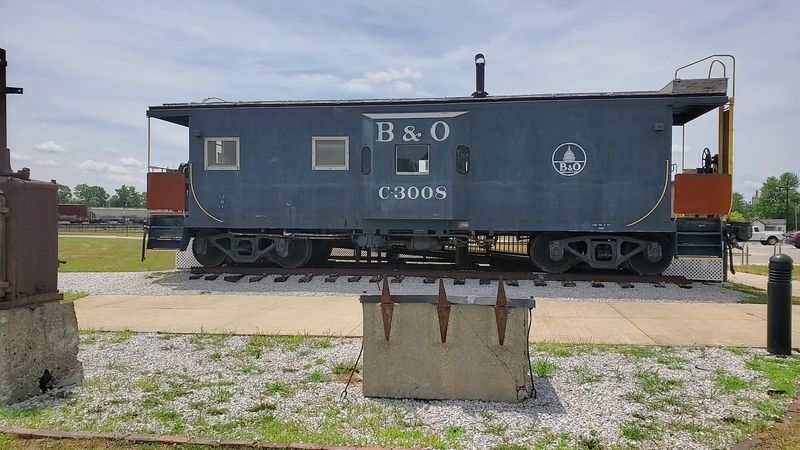 The B&O Caboose on Display The B&O Caboose on Display