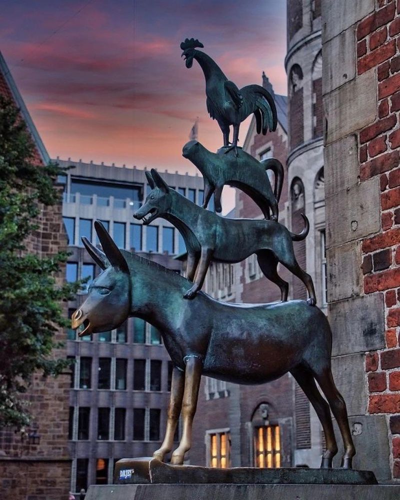 The Bremen Town Musicians - Bremen, Germany The Bremen Town Musicians - Bremen, Germany