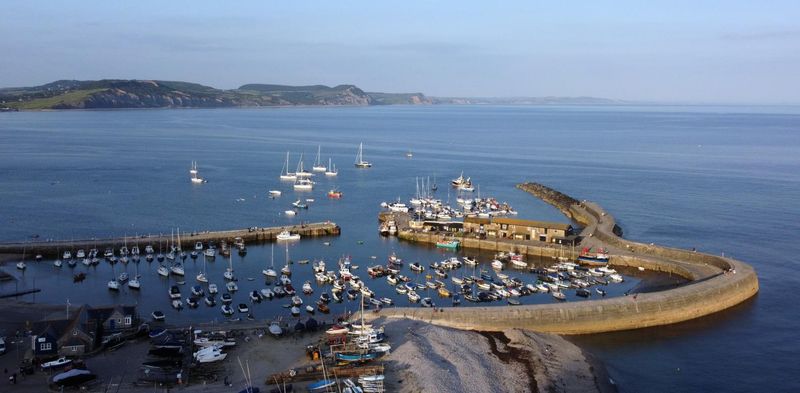 The Cobb, Lyme Regis, Dorset, Anne Elliot and Captain Wentworth The Cobb, Lyme Regis, Dorset, Anne Elliot and Captain Wentworth