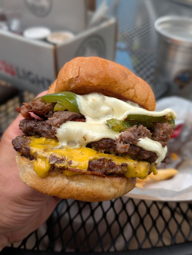 The Legendary Train Wreck Burger The Legendary Train Wreck Burger