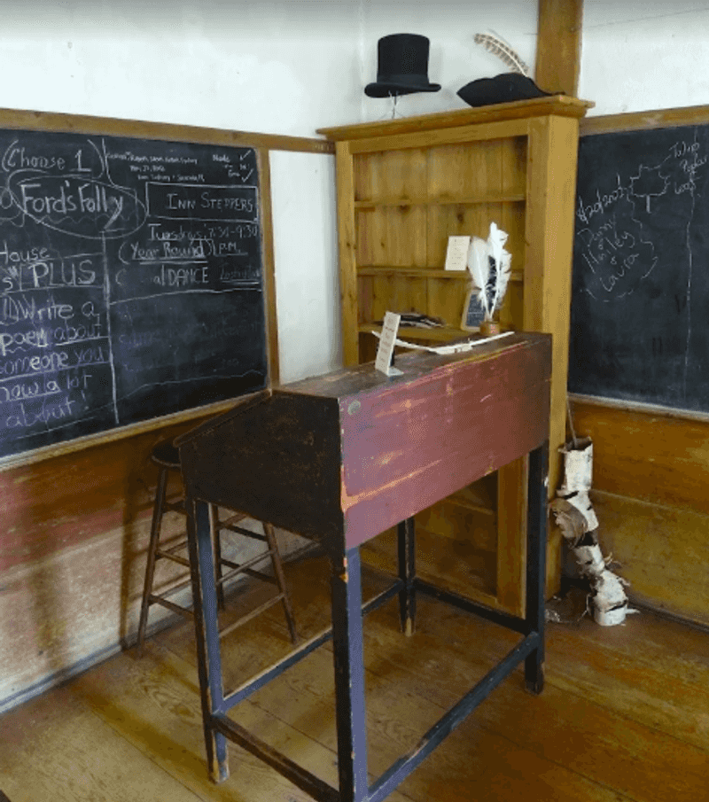 The Little Red Schoolhouse and Nearby Landmarks The Little Red Schoolhouse and Nearby Landmarks