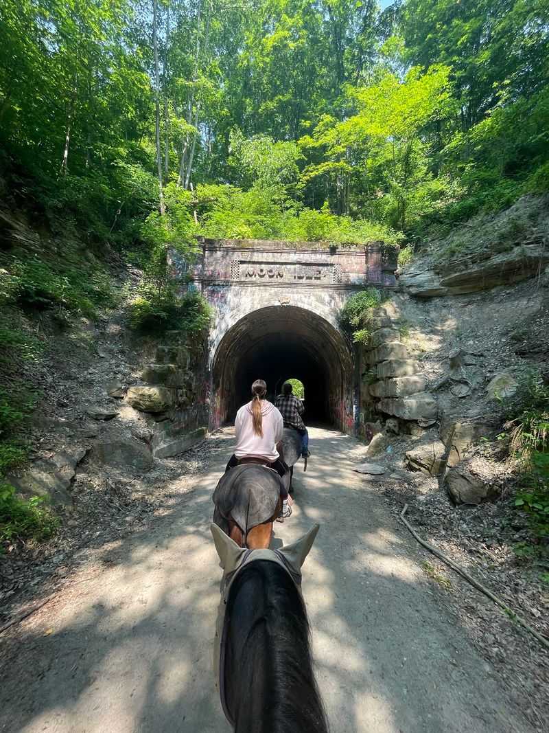 The Moonville Tunnel Ride: Coal Country on Horseback The Moonville Tunnel Ride: Coal Country on Horseback