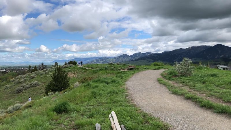 The Mountain Range Finder and Medicine Wheel at the Summit