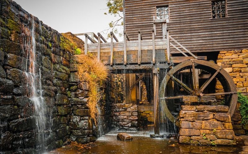 The Newly Reopened Water Wheel
