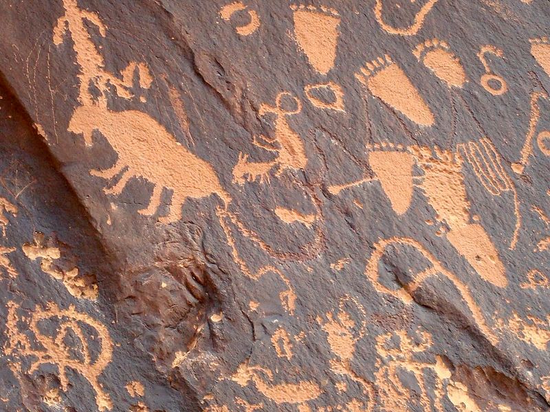 The Newspaper Rock Petroglyphs, Utah