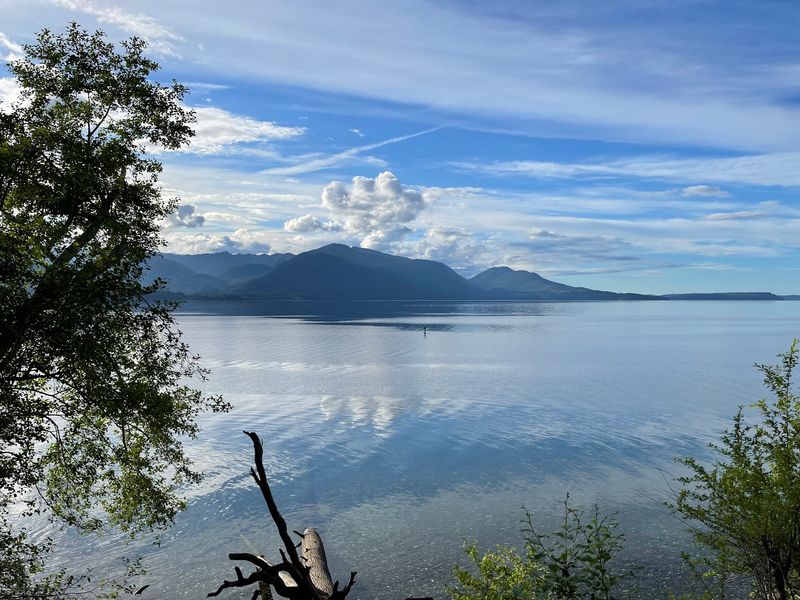 The Olympics Rising Across Hood Canal
