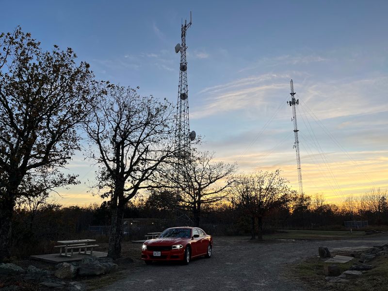 The Pavilion and Picnic Setup at the Top