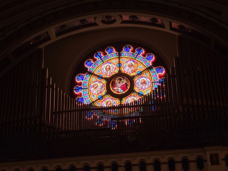 The Rose Window Above the Choir Loft The Rose Window Above the Choir Loft