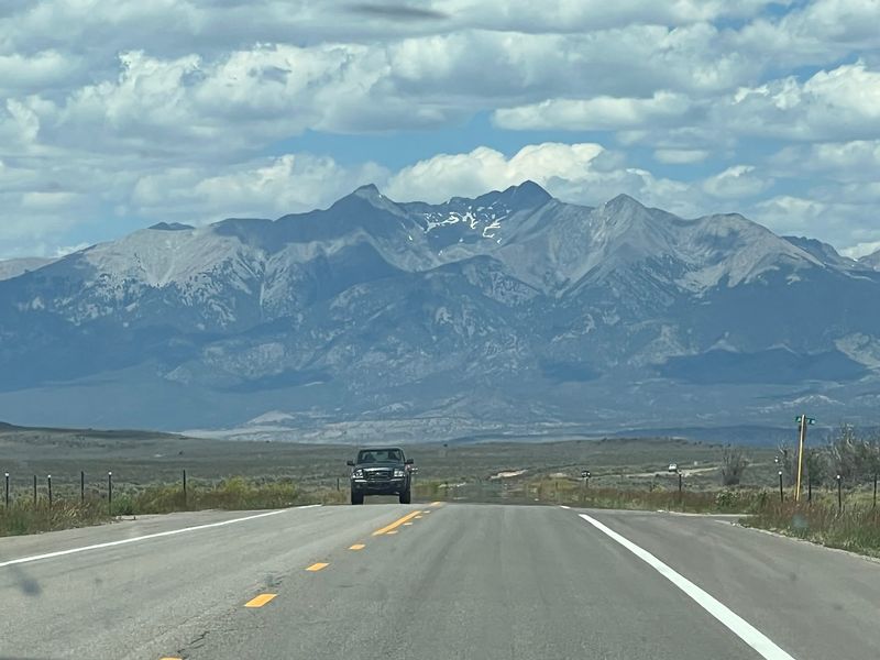 The Sangre de Cristo Mountains as a Constant Backdrop The Sangre de Cristo Mountains as a Constant Backdrop