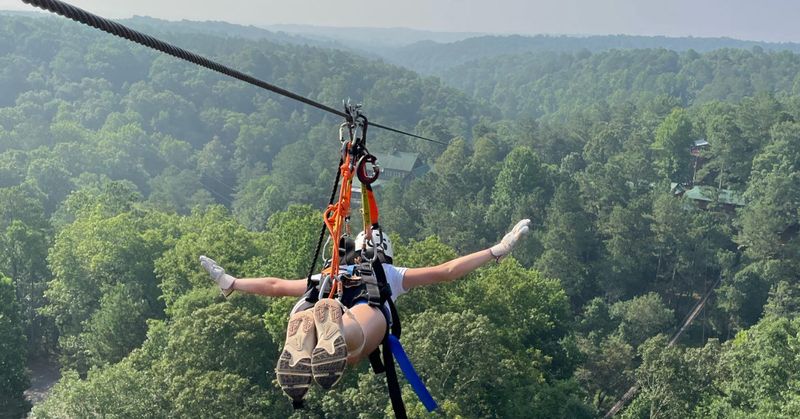 The Screaming Eagle Zip Line at Historic Banning Mills, Whitesburg