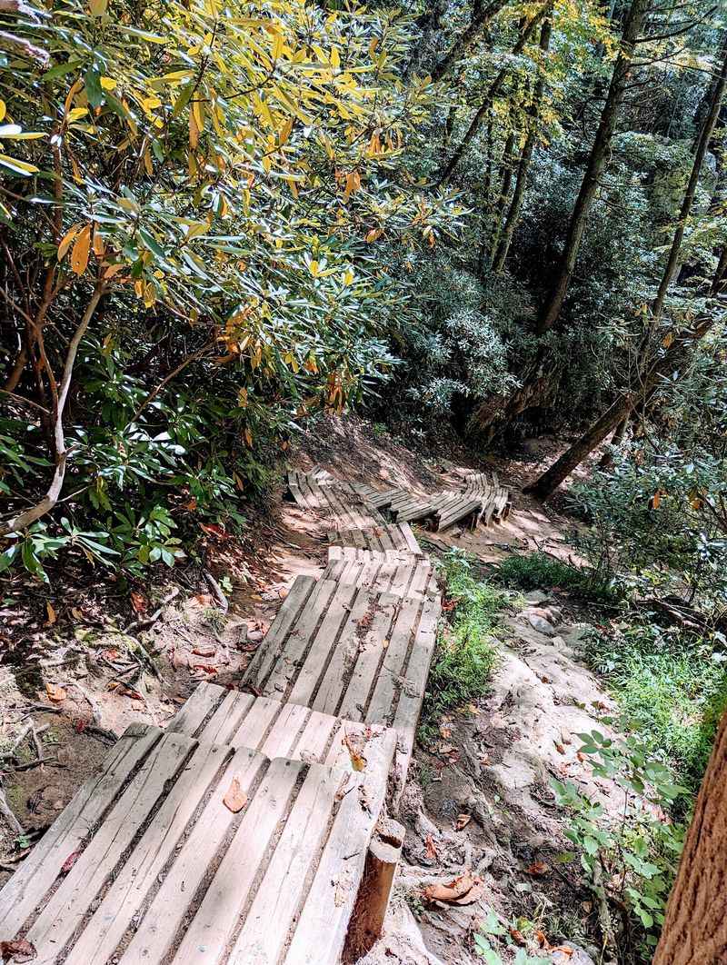 The Steep Trail Down to the Falls
