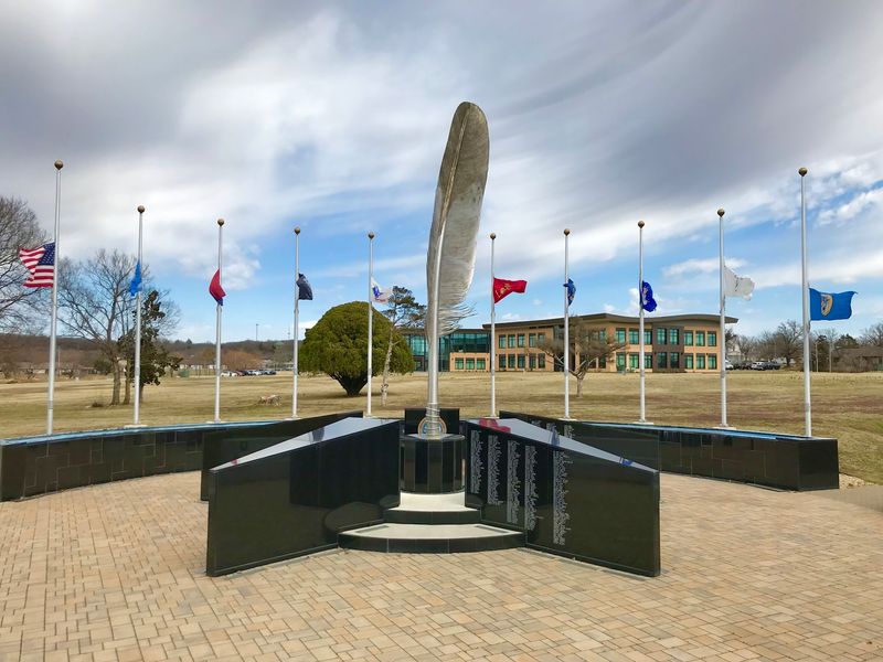 The Veterans Memorial on the Grounds