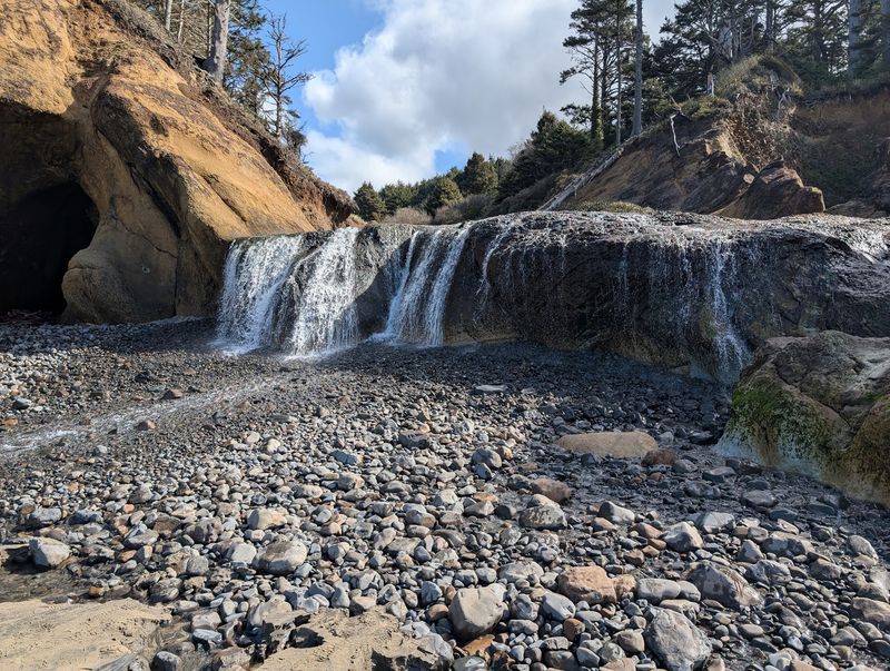 The Waterfall That Drops Straight Onto the Beach