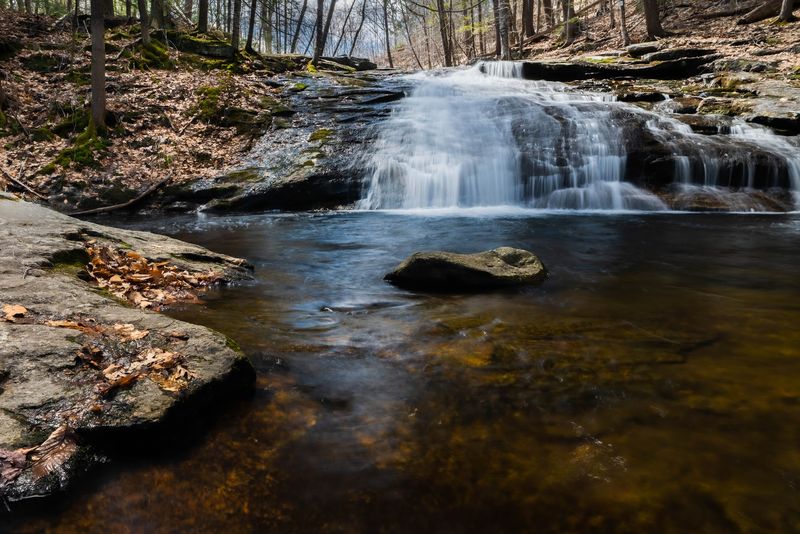 Three Cascades Tumbling Down the Brook