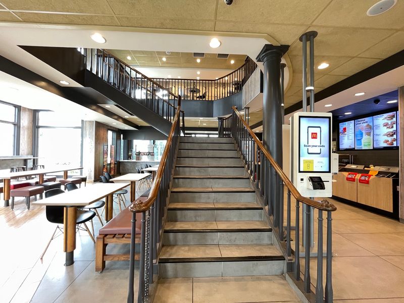 Two Floors of Dining Space Inside