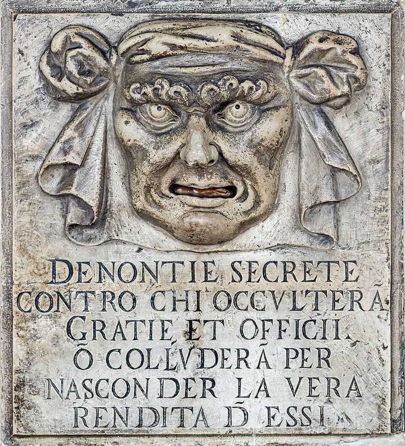 Venetians Could Secretly Denounce Their Neighbors Venetians Could Secretly Denounce Their Neighbors