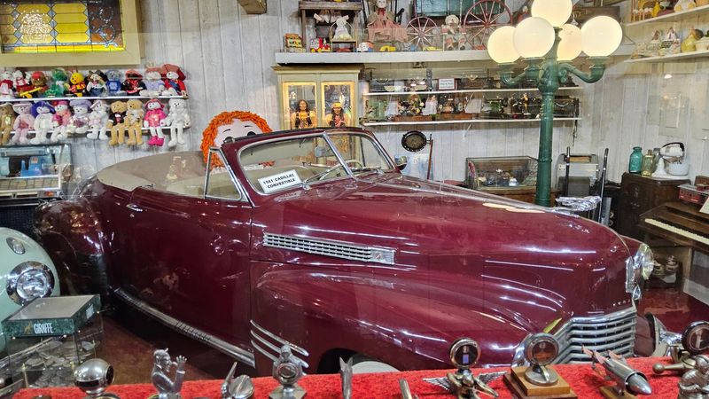 Vintage Car Museum and Collectibles Display